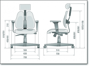 Ортопедическое кресло DUOREST LEADERS арт. DR-7500G